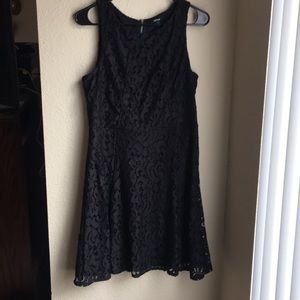 Black lace dress